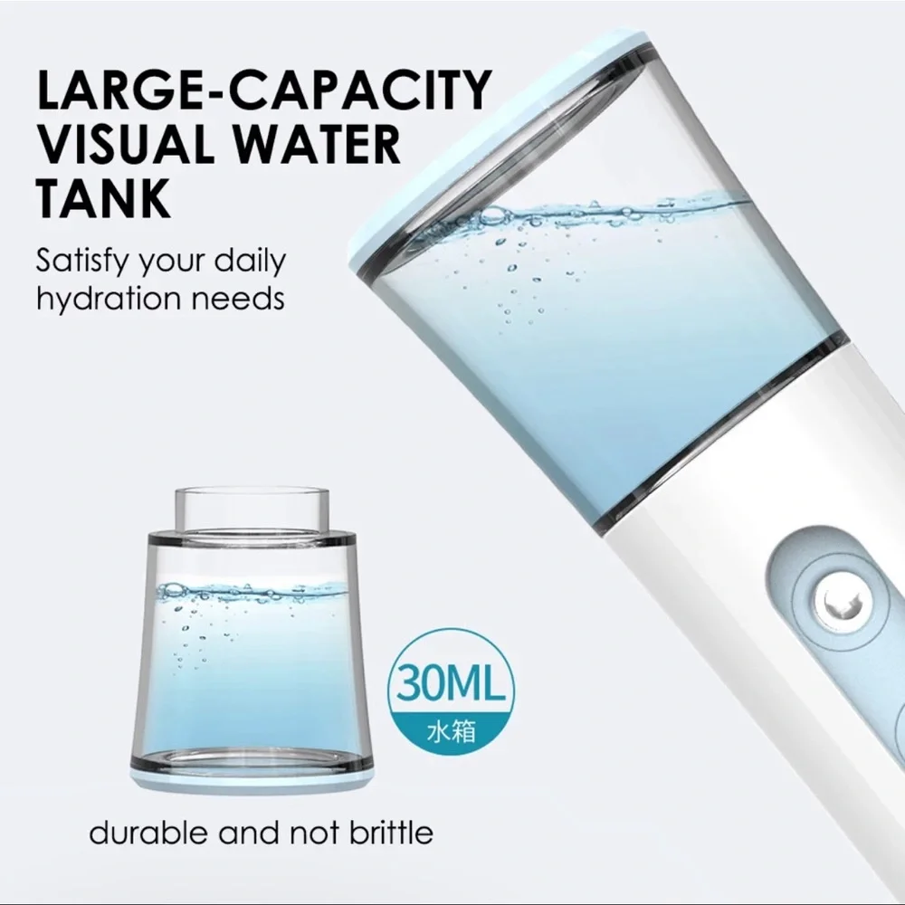 Portable Facial Mist Sprayer Beauty Instrument-Hydrating Humidifier LED Display